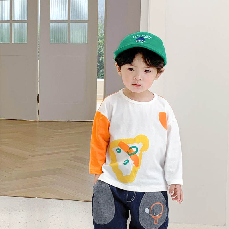 2024春装新款婴儿纯棉韩范洋气打底衫潮童时髦上衣男宝宝长袖t恤,童装/婴儿装/亲子装,T恤,淘宝优惠券,粉丝福利购,淘宝优惠卷