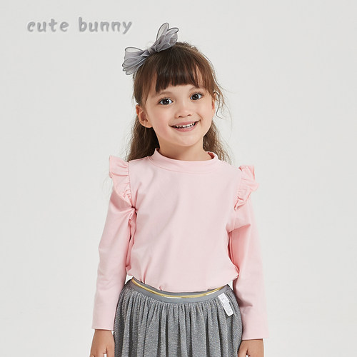 cutebunny女宝宝圆领休闲长袖T恤