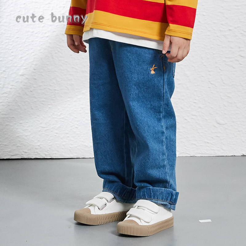 cutebunny2024春装新款儿童休闲裤男女宝宝韩版洋气婴幼儿牛仔裤,童装/婴儿装/亲子装,儿童牛仔裤,淘宝优惠券,粉丝福利购,淘宝优惠卷