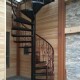 户外钢架结构楼梯生产厂家消防旋转楼梯 阁楼简易旋转踏步铁楼梯