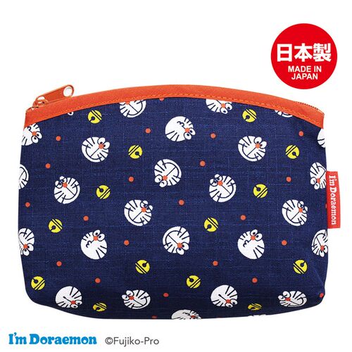 日本制正品toshinpack哆啦A梦机器猫棉质拉链收纳包化妆包