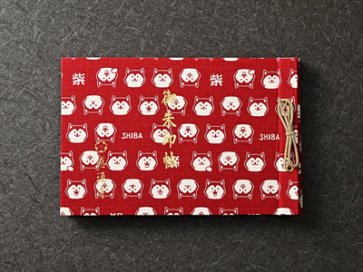 日本东京感通寺限定御朱印贴朱印帐收纳册柴犬和风生日礼物