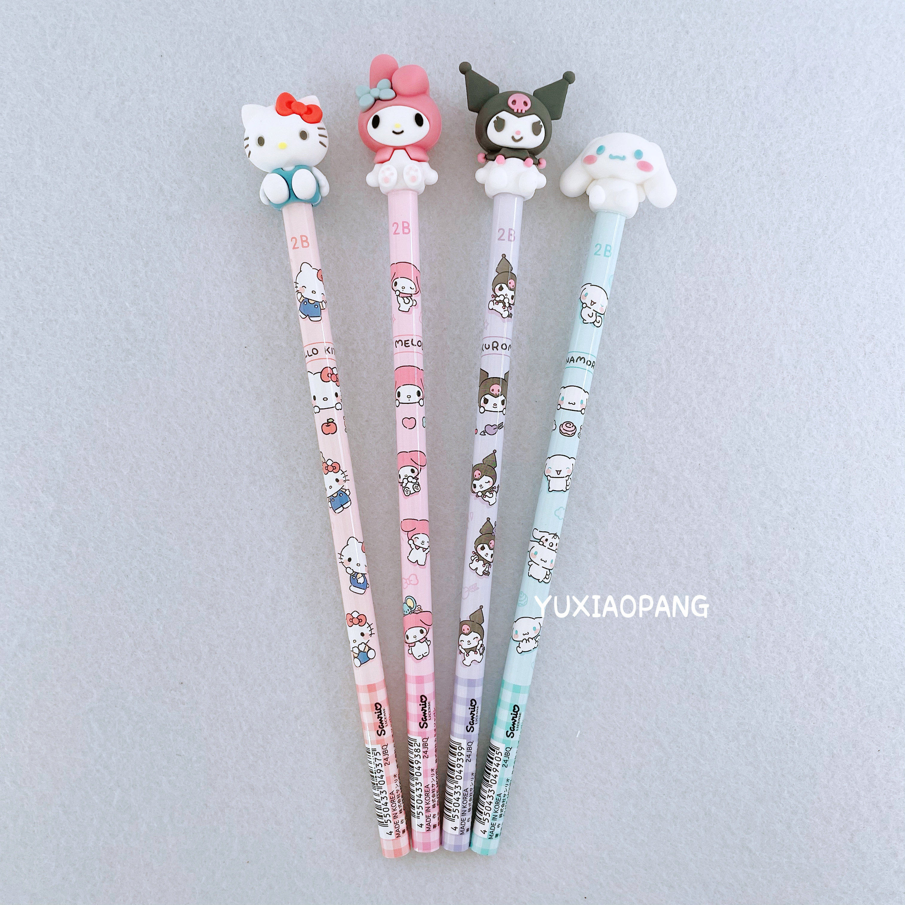 三丽鸥人物限定 日本 kamio限量款立体人偶木铅笔2B圆杆黑色