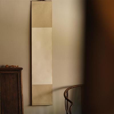 25款是名一鹿｜禅意空白卷轴毛笔书法半生熟宣纸玄关书房茶室民宿