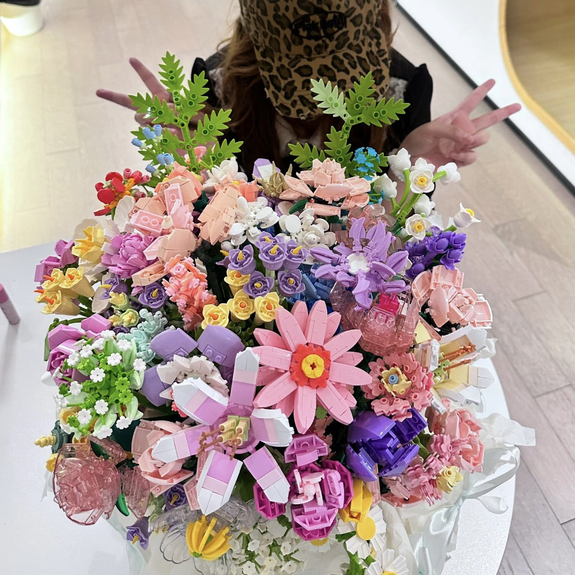 适用于乐高永生玫瑰花拼装积木花束情人节玩具男女孩礼物生日礼物