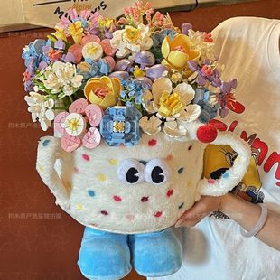 2026新款适用于乐高花束积木玫瑰花拼装玩具送女生diy高颜值玩意