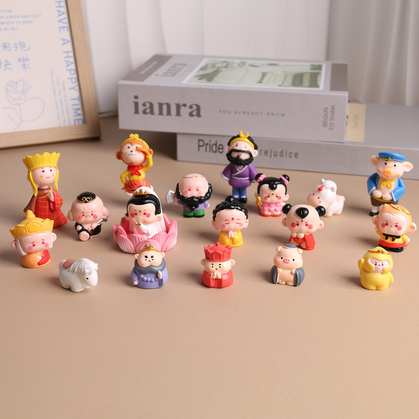 可爱Q版胖胖西游记师徒四人孙悟空公仔微景观装饰品车载桌面摆件,家居饰品,桌面摆件,淘宝优惠券,粉丝福利购,淘宝优惠卷