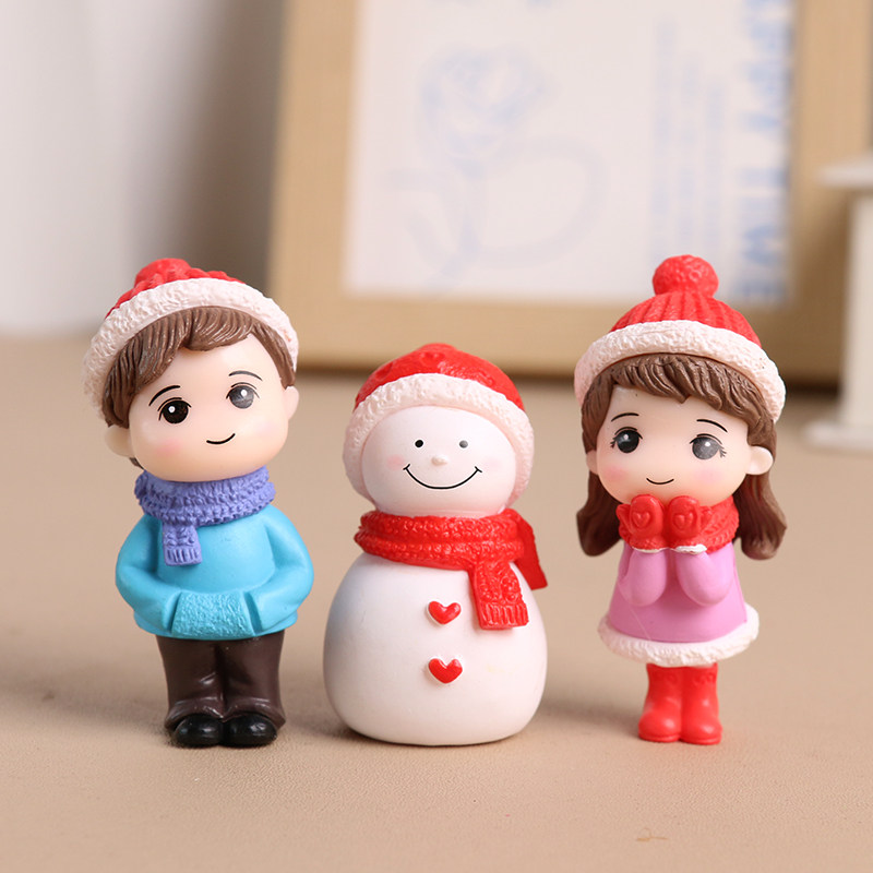 新年冬季雪人情侣摆件公仔玩偶微景观装饰创业礼物毛衣治愈系工位,家居饰品,装饰摆件,淘宝优惠券,粉丝福利购,淘宝优惠卷