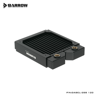 Barrow 高密度单波紫铜水冷排28MM厚DIY电脑散热器 Dabel-28b系列