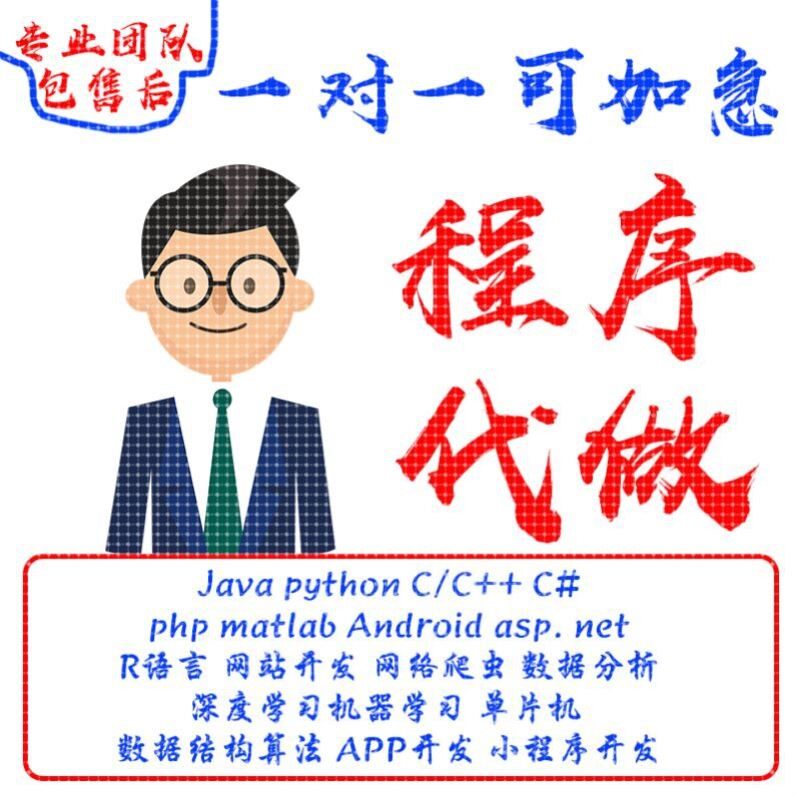 程序代编/web代编/前端代做/c语言C++/Java/C#/程序编写/程序开发