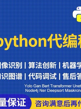 Python编程图像处理深度学习机器学习自然语言AI算法web网站开发