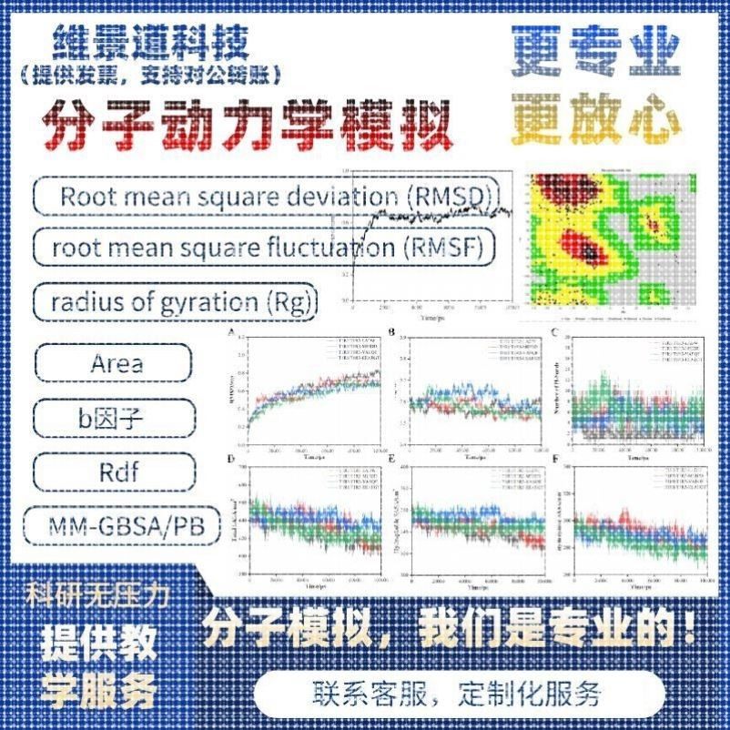 分子动力学模拟/分子对接/MM_Gbsa/pbsa计算/能量优化/作图分析