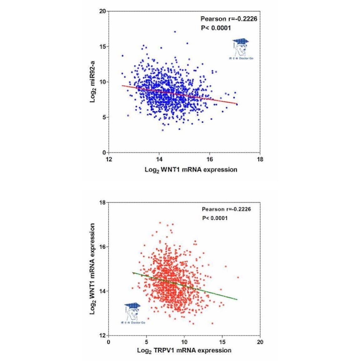 生信/生信分析/mRNA/miRNA/lncRNA相关性分析/散点图/共表达