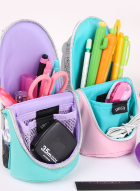 日本索尼克立式笔袋SONIC笔筒式文具袋索尼克立式学生开学季文具