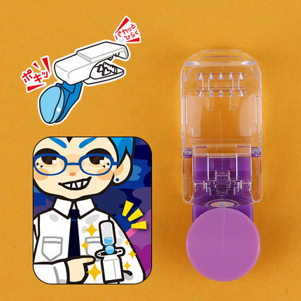 日本SONIC索尼克学生胸卡夹SK4973公交卡挂夹360度可调学生证吊夹