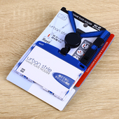 日本OPEN胸卡员工卡套NU 4P带求生哨高端工作卡套可调伸缩扣挂绳