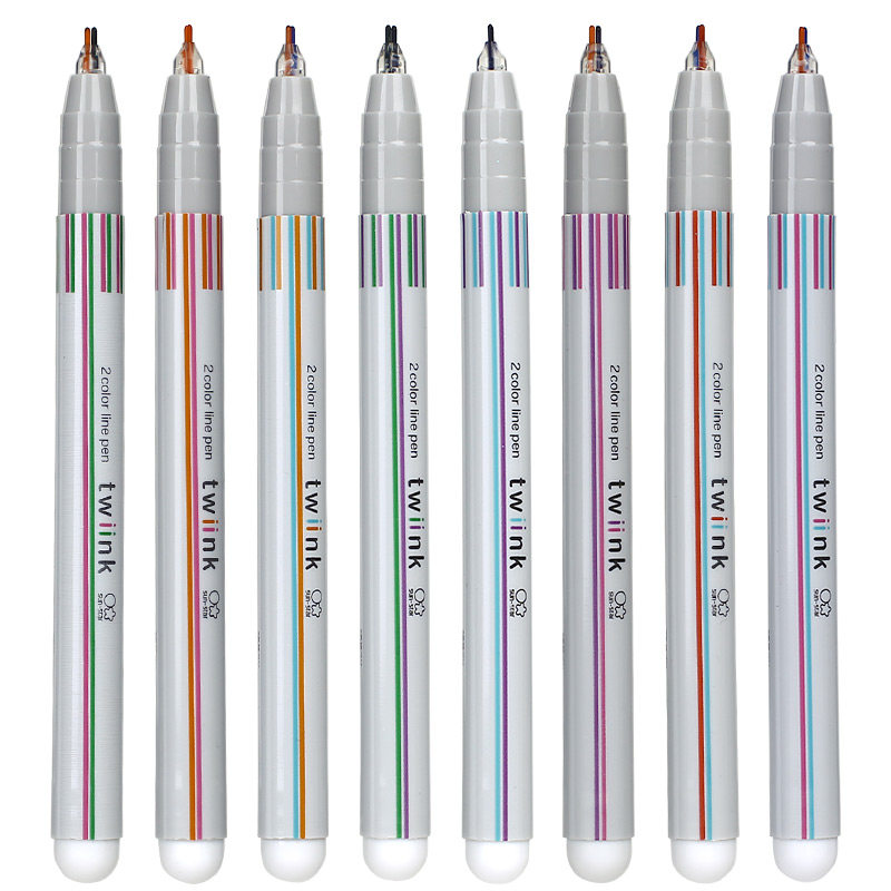 日本太阳星双头勾线笔手账贺卡创意SUN-STAR儿童防水双色马克笔,文具电教/文化用品/商务用品,记号笔,淘宝优惠券,粉丝福利购,淘宝优惠卷