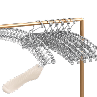 袜子晾晒架多夹子家用晒袜子神器不锈钢防风凉内衣内裤晾衣架学生