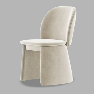 梳妆凳法式轻奢奶油风高级感卧室化妆凳子简约现代餐椅网红休闲椅