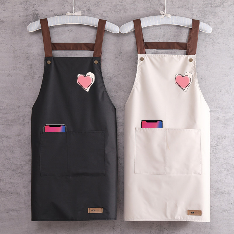 餐饮专用男女定制工作服围腰夏