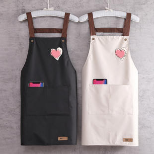 围裙家用厨房防水防油2021新款 网红餐饮专用男女定制工作服围腰夏