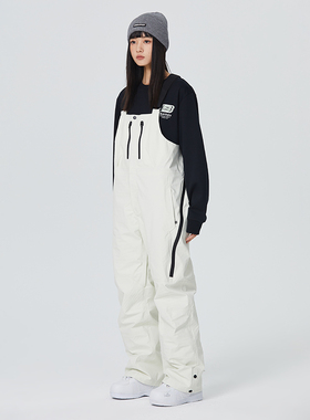 awka2025冬季新款单板专用滑雪裤背带裤女男款防风防水保暖雪服3L