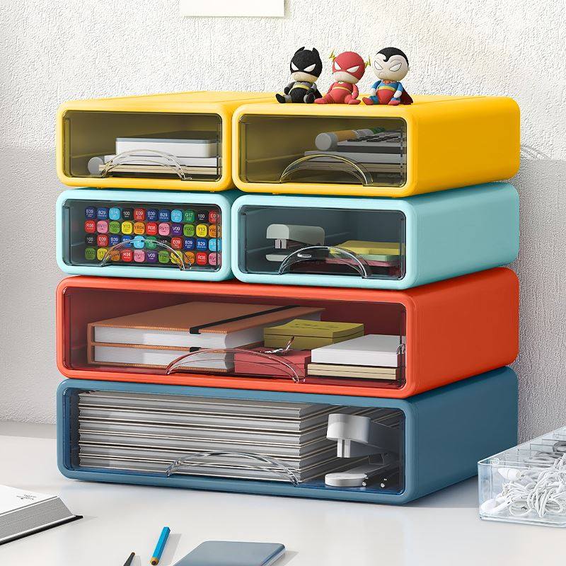透明桌面收纳盒抽屉式办公室文件整理神器学生书桌上置物架杂物箱,收纳整理,桌面收纳盒,淘宝优惠券,粉丝福利购,淘宝优惠卷