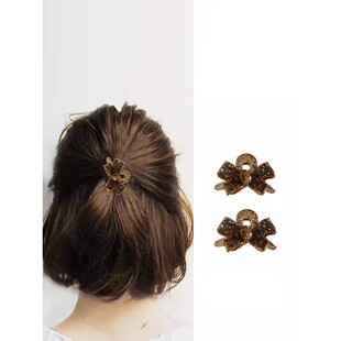 女性发夹2024新风格刘海夹在后脑勺小抓斗夹半系短头发发夹过渡时