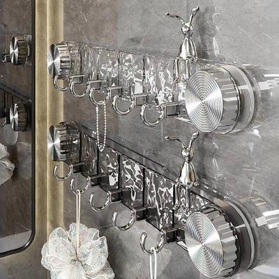 吸盘挂钩一排真空强力承重卫生间浴室挂勾免打孔门后挂衣钩置物架