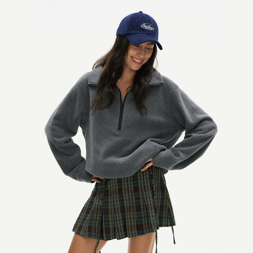 Septhouse灰色摇粒绒polo卫衣