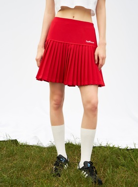 Septhouse 学院运动网球风高腰百褶短裙
