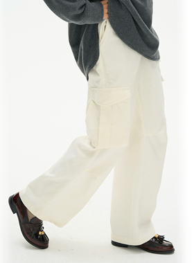 Septhouse 复古休闲中腰灯芯绒阔腿裤女新款百搭宽松直筒长裤 2色