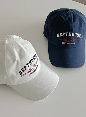 Septhouse 美式复古字母棒球帽休闲运动宽檐帽男女同款