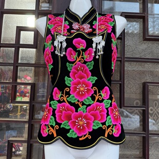 云南楚雄南华大过口三街新款彝族服装女云南少数民族演出服三件套