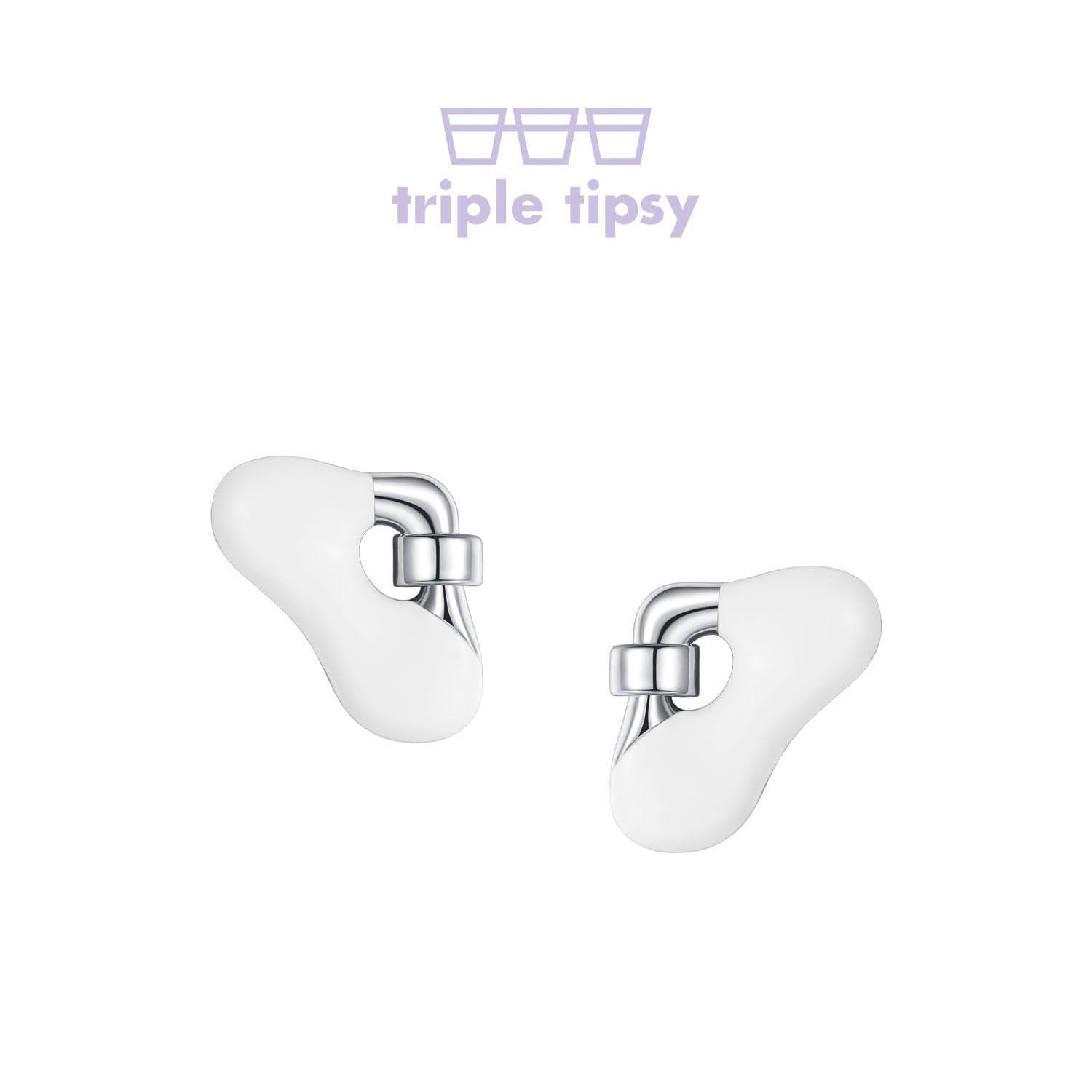 tripletipsy珐琅高级日常款耳钉