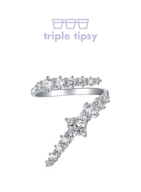 明星同款纯银数字戒指简约高级