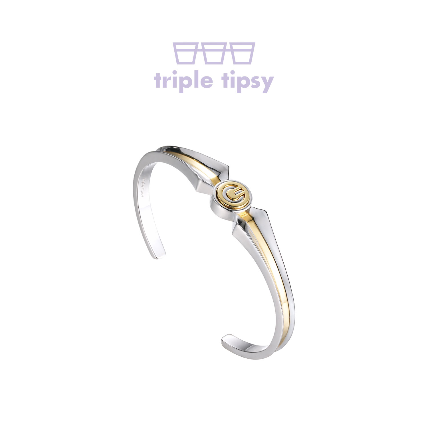 tripletipsy箭矢形拼色手镯
