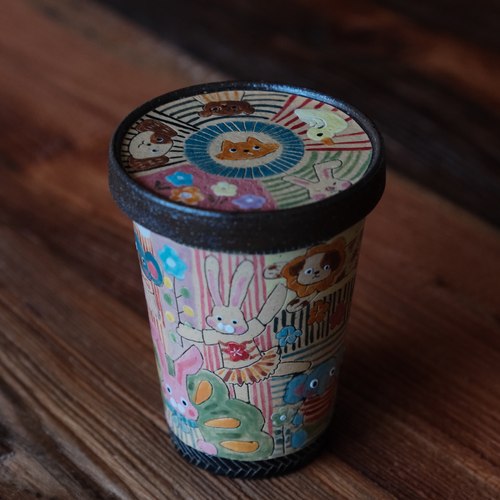 300ml景德镇美式杯可爱满工原创