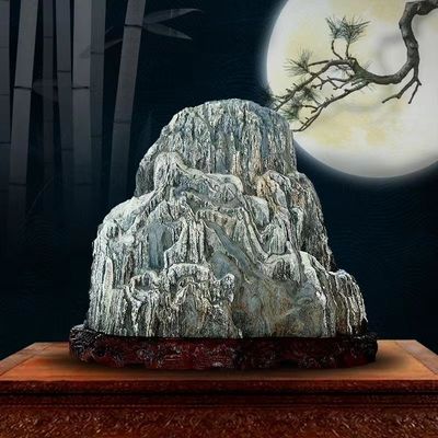 正宗泰山石敢当镇宅室内外原石转运石补缺角靠山石办公室石头摆件