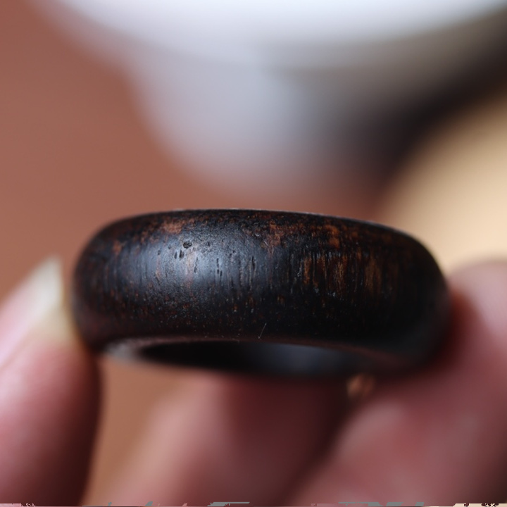 柬埔寨菩萨棋沉香戒指七夕礼物