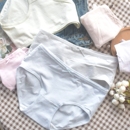 基础棉质 日系a类女生内裤纯棉中腰全棉档抗菌少女三角裤短裤女