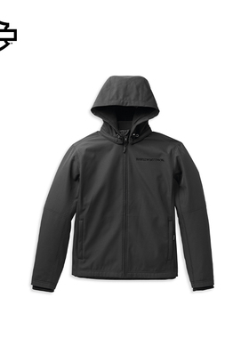 哈雷戴维森 WillieG Softshell摩托车机车拉链连帽美式休闲男夹克