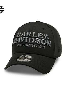 哈雷戴维森39THIRTY®鸭舌帽new era联名款摩托车骑行字母棒球帽