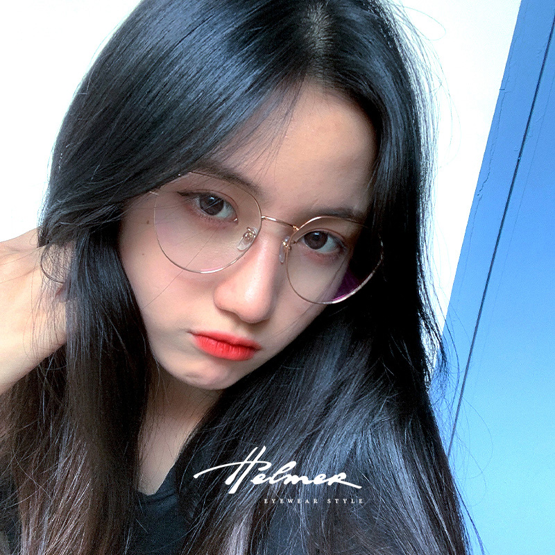 近视眼镜女韩版潮可配配眼镜圆脸