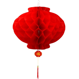 户外新年电子亚克力灯笼LED发光小红灯笼户外防水塑料灯笼串挂饰