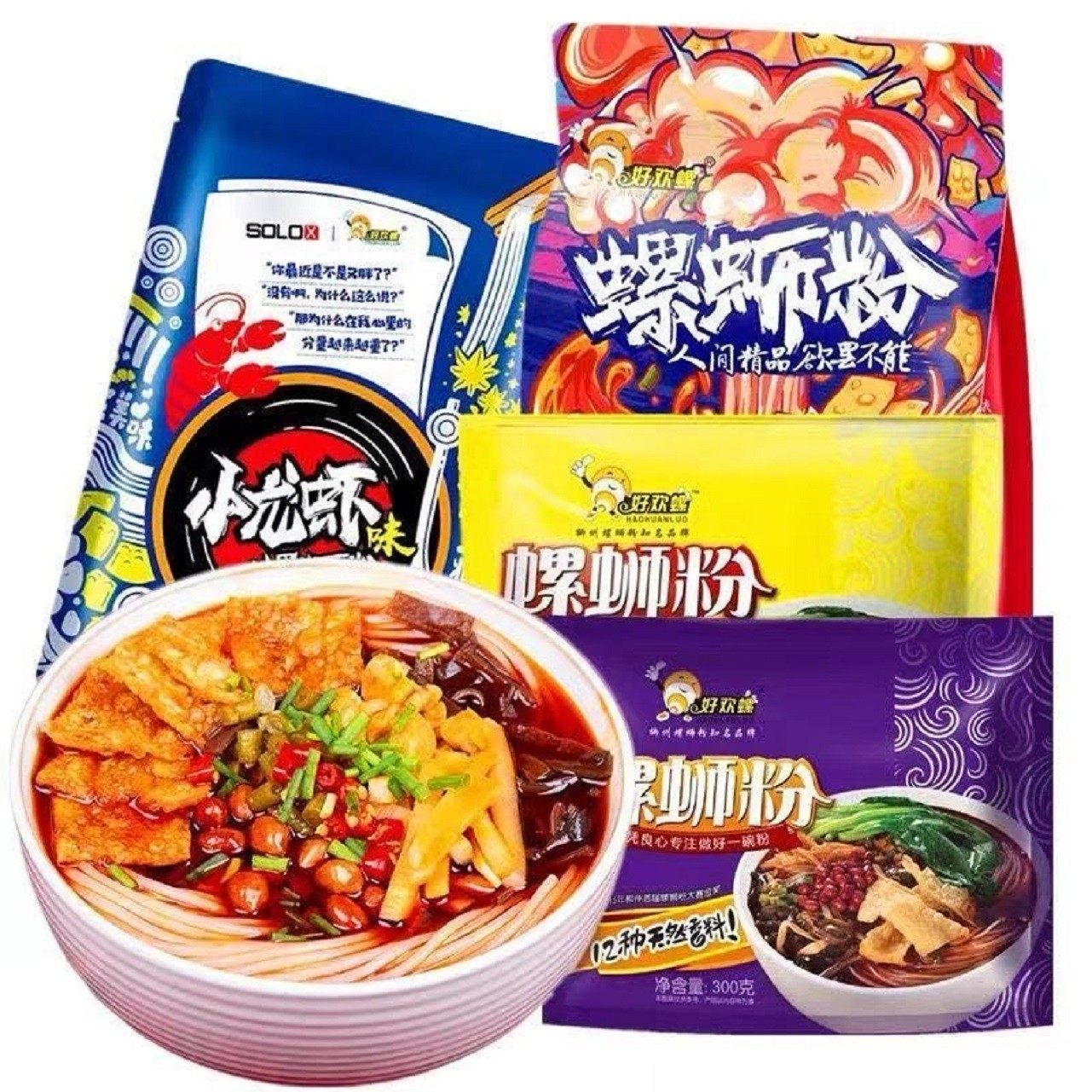 【新日期】好欢螺300g/400g包螺蛳粉正宗柳州螺丝粉广西速食米粉,粮油调味/速食/干货/烘焙,螺蛳粉,淘宝优惠券,粉丝福利购,淘宝优惠卷