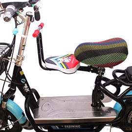 电瓶车宝宝座椅前置可折叠小孩电动车座椅踏板小电车儿童座椅图片