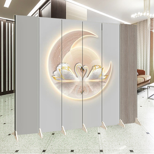 卡通轻奢折叠屏风玄关隔断墙儿童