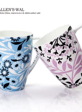 WAL瑕疵清浅清誓简约骨瓷马克杯人气咖啡杯茶杯水杯情侣杯包邮