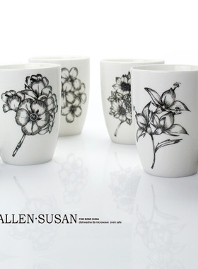 新岸年终大促骨马克杯咖啡杯简约水杯套装家用北欧风格好评如潮